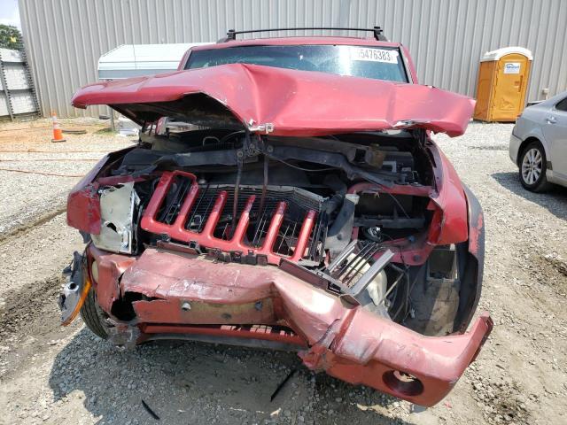 1J8HH48K06C253988 - 2006 JEEP COMMANDER RED photo 5