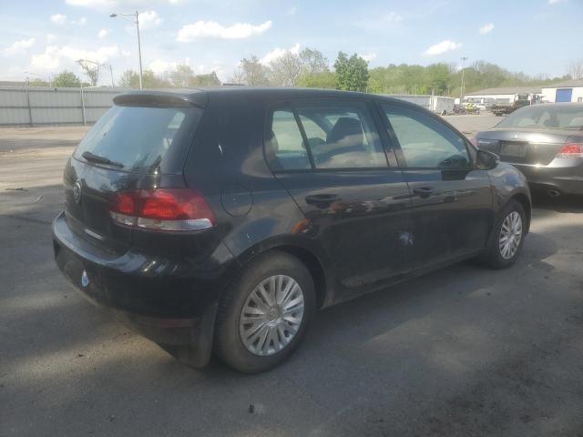 WVWDB7AJ3AW422709 - 2010 VOLKSWAGEN GOLF BLACK photo 3