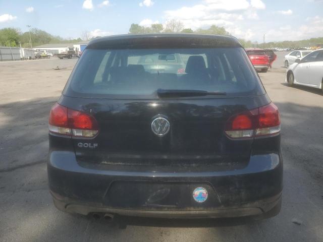 WVWDB7AJ3AW422709 - 2010 VOLKSWAGEN GOLF BLACK photo 6