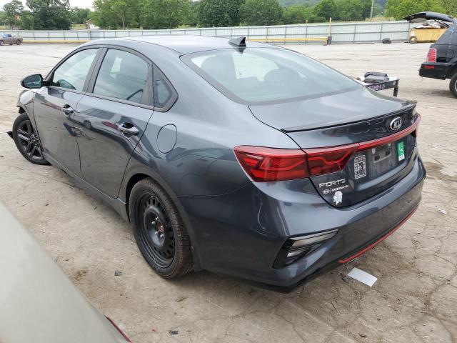 3KPF34AD8ME340553 - 2021 KIA FORTE GT LINE GRAY photo 2