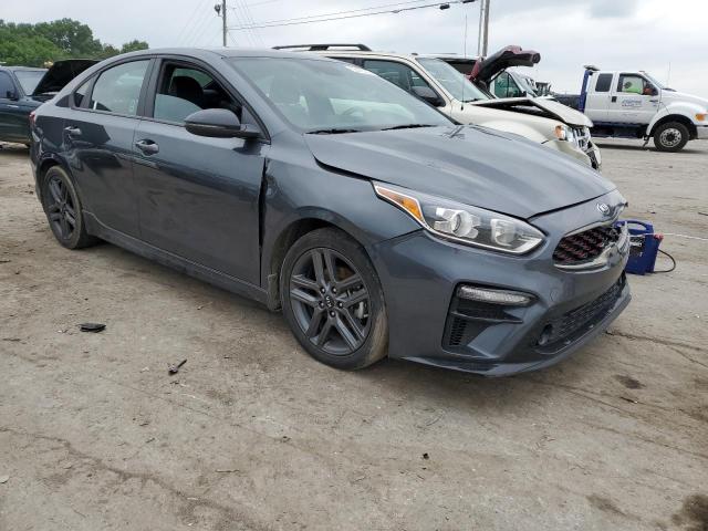 3KPF34AD8ME340553 - 2021 KIA FORTE GT LINE GRAY photo 4