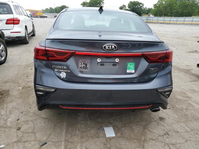 3KPF34AD8ME340553 - 2021 KIA FORTE GT LINE GRAY photo 6