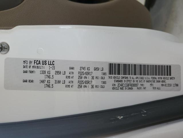 2C4RC1CG8FR698997 - 2015 CHRYSLER TOWN & COU TOURING L WHITE photo 14