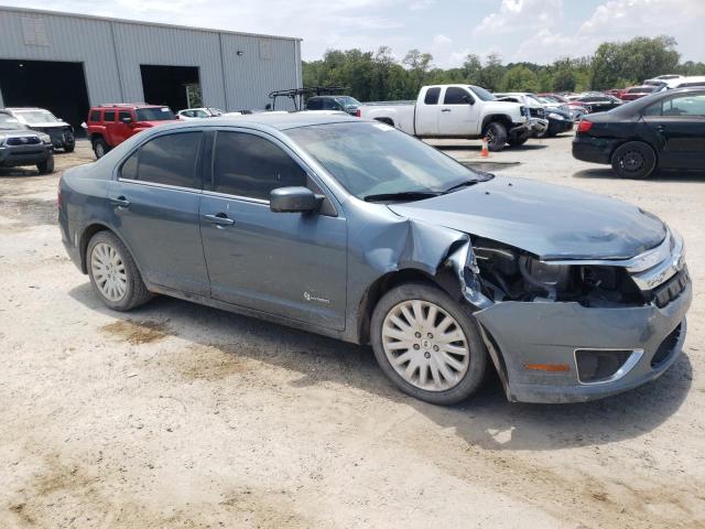 3FADP0L33BR207137 - 2011 FORD FUSION HYBRID BLUE photo 4