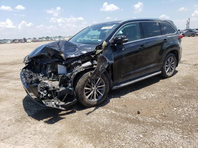 5TDKZRFH4KS572219 - 2019 TOYOTA HIGHLANDER SE BLACK photo 1