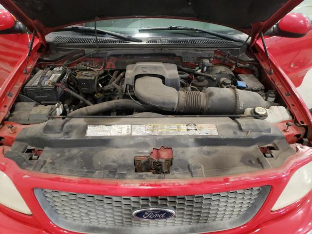 1FTRX18L71NA88556 - 2001 FORD F 150 RED photo 11