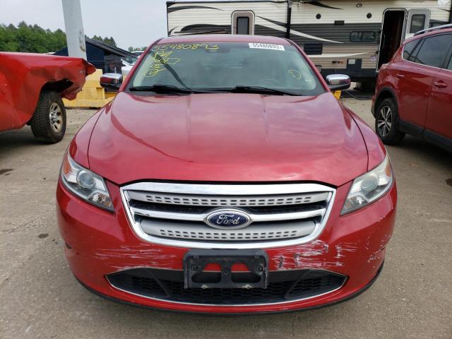 1FAHP2FWXBG161736 - 2011 FORD TAURUS LIMITED RED photo 5