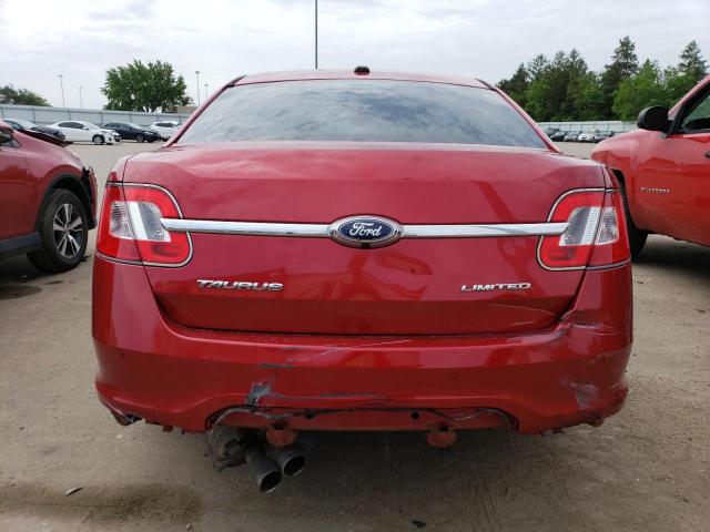 1FAHP2FWXBG161736 - 2011 FORD TAURUS LIMITED RED photo 6