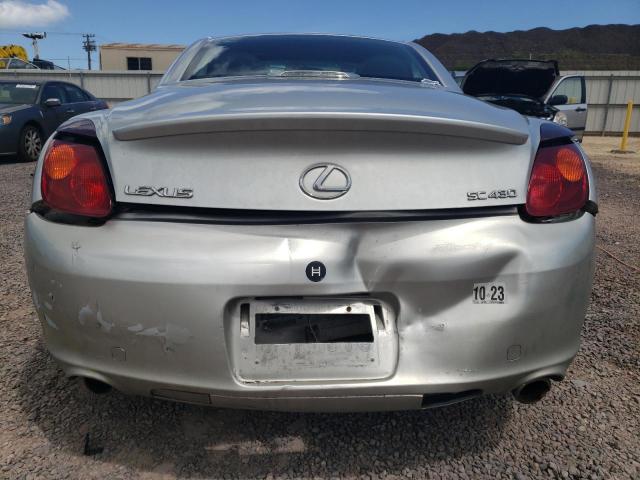 JTHFN48Y020009084 - 2002 LEXUS SC 430 SILVER photo 6