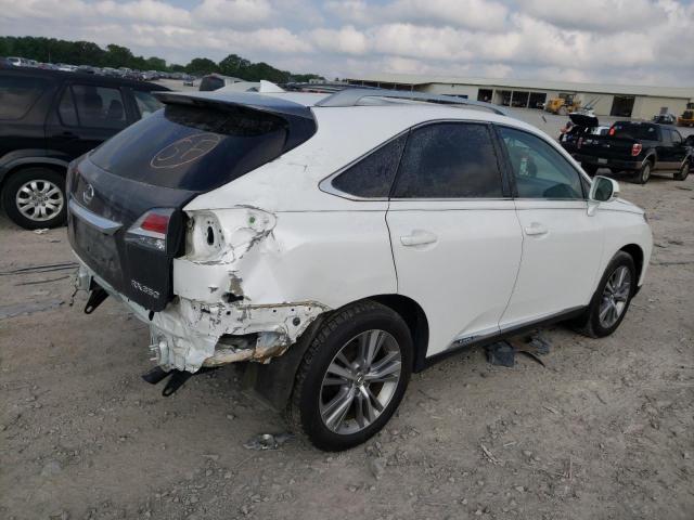 2T2BC1BA3FC003142 - 2015 LEXUS RX 450H WHITE photo 3