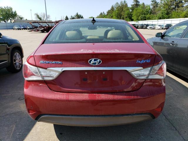 KMHEC4A47CA022545 - 2012 HYUNDAI SONATA HYBRID RED photo 6