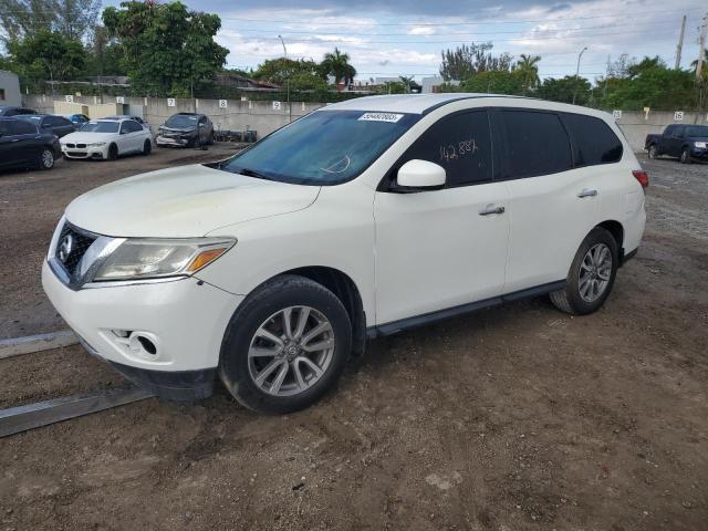 5N1AR2MNXEC601185 - 2014 NISSAN PATHFINDER S WHITE photo 1