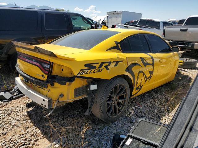 2C3CDXL98HH517966 - 2017 DODGE CHARGER SRT HELLCAT YELLOW photo 3