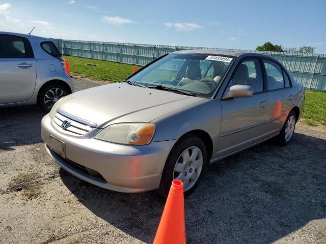 2HGES26721H614224 - 2001 HONDA CIVIC EX BEIGE photo 1