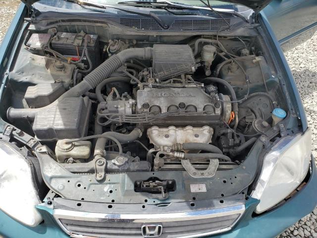 2HGEJ6619XH541660 - 1999 HONDA CIVIC BASE GREEN photo 11