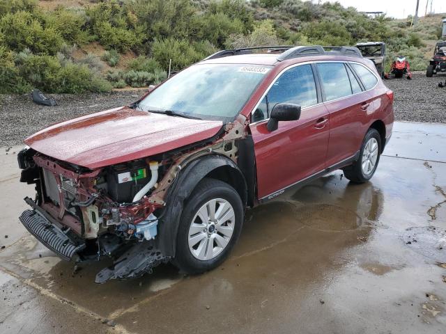 4S4BSAAC7H3426968 - 2017 SUBARU OUTBACK 2.5I RED photo 1