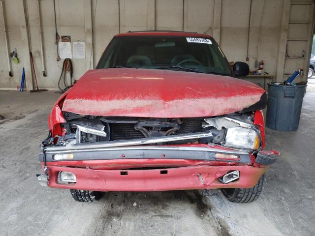 1GNCS13W1T2106504 - 1996 CHEVROLET BLAZER RED photo 5