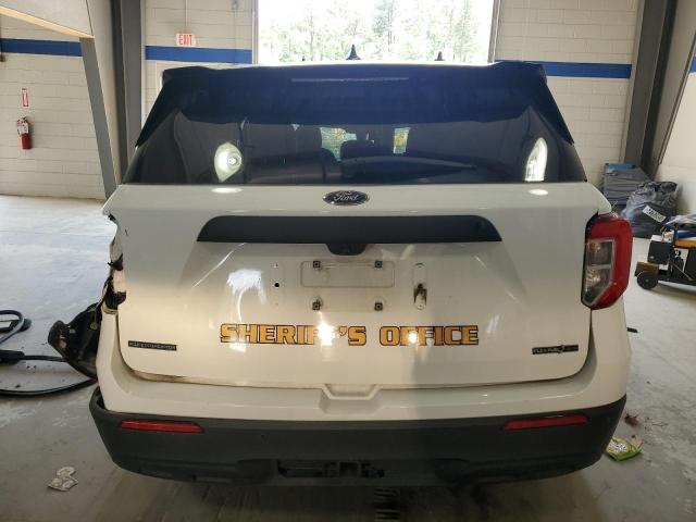 1FM5K8ABXLGC51064 - 2020 FORD EXPLORER POLICE INTERCEPTOR Սպիտակ լուսանկար 6