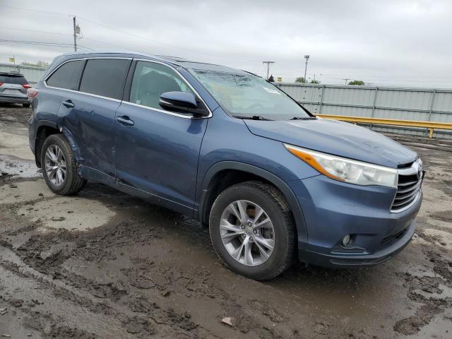 5TDJKRFH4FS194876 - 2015 TOYOTA HIGHLANDER XLE BLUE photo 4