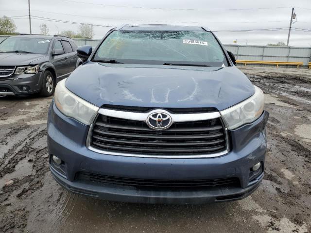 5TDJKRFH4FS194876 - 2015 TOYOTA HIGHLANDER XLE BLUE photo 5