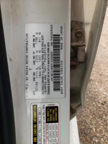 JM1BK34M891200889 - 2009 MAZDA SPEED 3 白色 照片 12