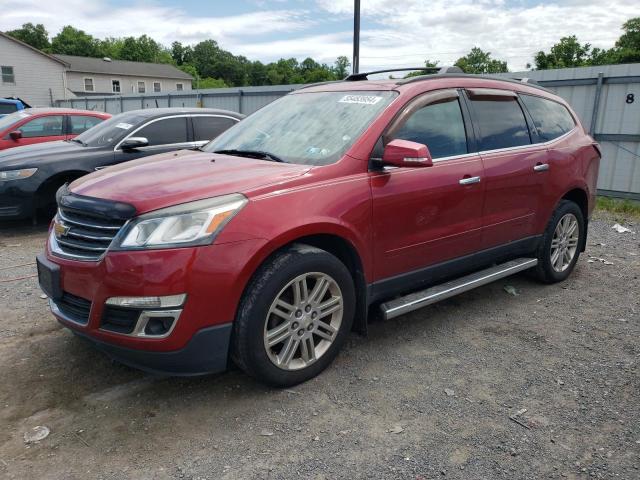 1GNKRGKD9EJ209687 - 2014 CHEVROLET TRAVERSE LT RED photo 1