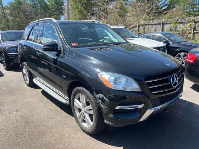 4JGDA5HB8CA056893 - 2012 MERCEDES-BENZ ML 350 4MATIC BLACK photo 1