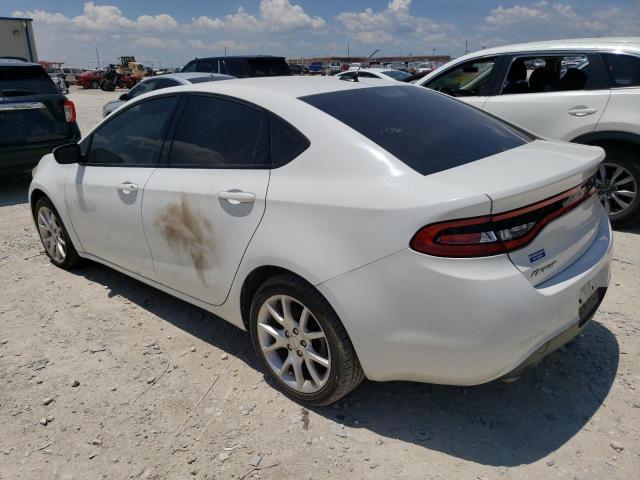 1C3CDFBH5DD109872 - 2013 DODGE DART SXT WHITE photo 2