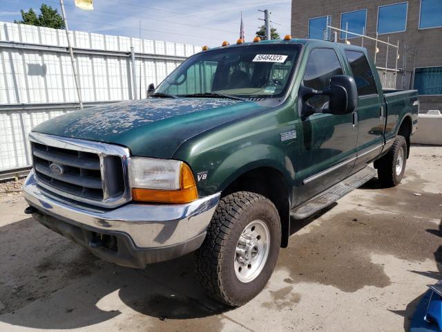 1FTSW31FXXEA67858 - 1999 FORD F350 SRW SUPER DUTY GREEN photo 1