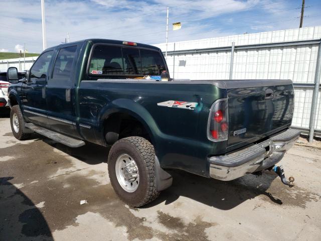 1FTSW31FXXEA67858 - 1999 FORD F350 SRW SUPER DUTY GREEN photo 2