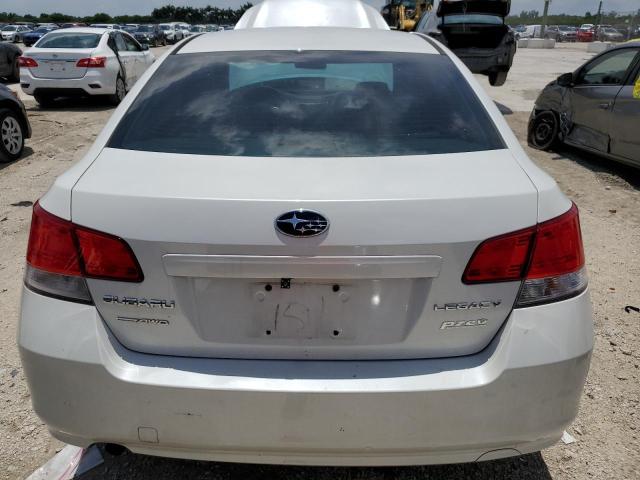 4S3BMAA66C1014098 - 2012 SUBARU LEGACY 2.5I WHITE photo 6