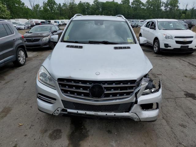 4JGDA5HB5EA374165 - 2014 MERCEDES-BENZ ML 350 4MATIC SILVER photo 5