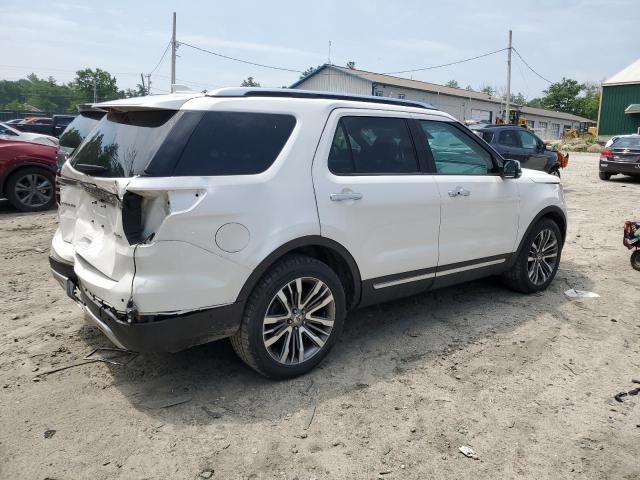 1FM5K8HT3HGD15290 - 2017 FORD EXPLORER PLATINUM WHITE photo 3