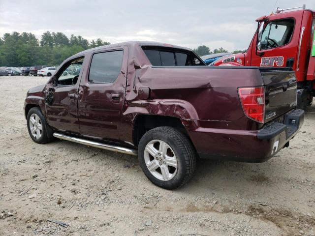 2HJYK16539H501040 - 2009 HONDA RIDGELINE RTL MAROON photo 2