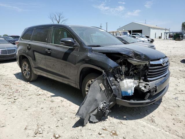5TDKKRFH9FS046887 - 2015 TOYOTA HIGHLANDER XLE BLACK photo 4