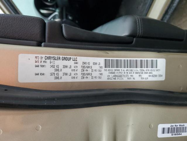 1J4RR4GG6BC731373 - 2011 JEEP GRAND CHER LAREDO 棕色 照片 13