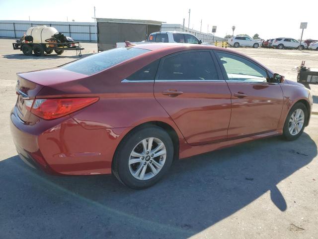 5NPEB4AC1EH944805 - 2014 HYUNDAI SONATA GLS BURGUNDY photo 3