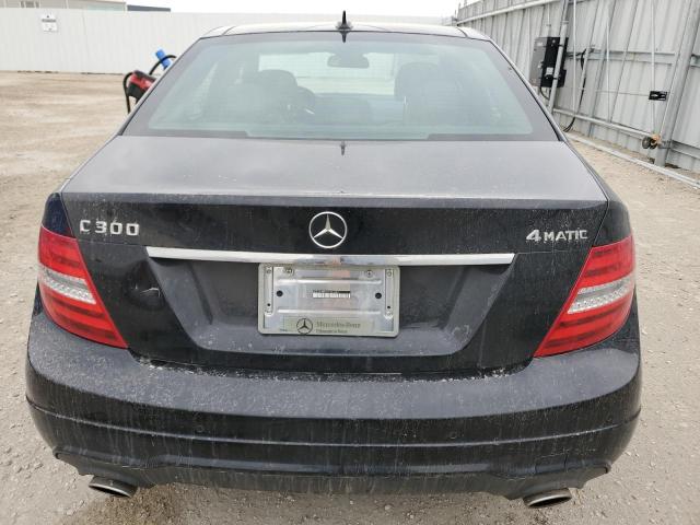WDDGF8BB5CA722689 - 2012 MERCEDES-BENZ C 300 4MATIC BLACK photo 6