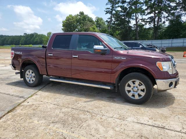 1FTFW1EV7AFA55949 - 2010 FORD F150 SUPERCREW MAROON photo 4