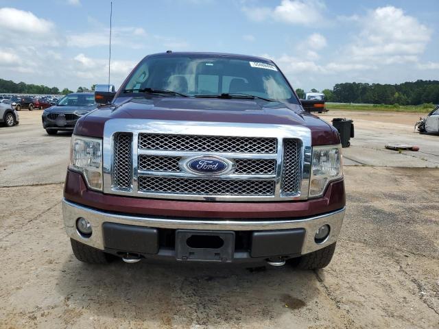 1FTFW1EV7AFA55949 - 2010 FORD F150 SUPERCREW MAROON photo 5