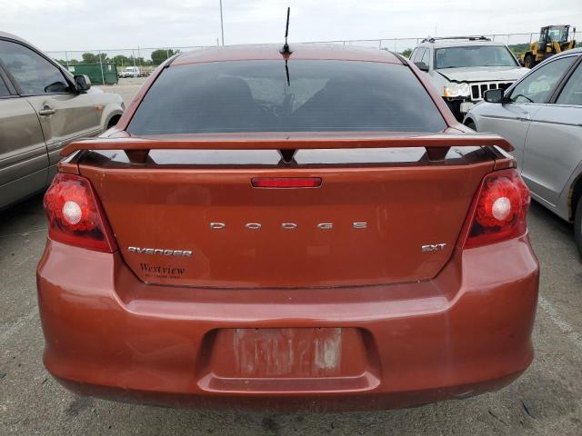 1C3CDZCB1CN198523 - 2012 DODGE AVENGER SXT ORANGE photo 6