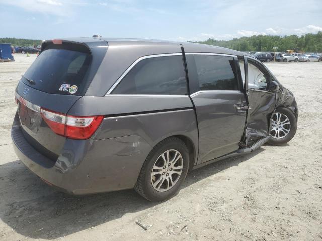 5FNRL5H62DB085869 - 2013 HONDA ODYSSEY EXL GRAY photo 3