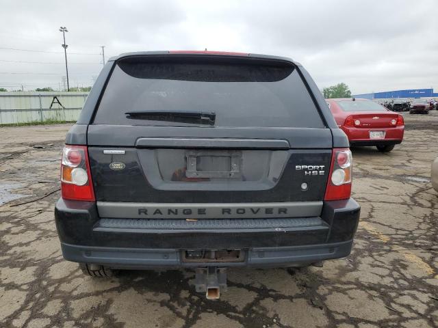 SALSF25428A136353 - 2008 LAND ROVER RANGE ROVE HSE BLACK photo 6