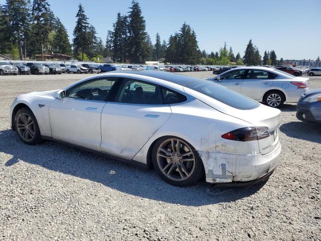 5YJSA1H12EFP51909 - 2014 TESLA MODEL S WHITE photo 2