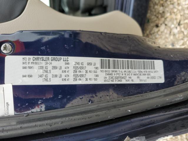 2C4RC1BG8FR594527 - 2015 CHRYSLER TOWN & COU TOURING 蓝色 照片 14