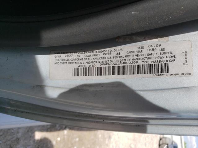 3VWPW3AG1AM000269 - 2010 VOLKSWAGEN NEW BEETLE BLUE photo 12