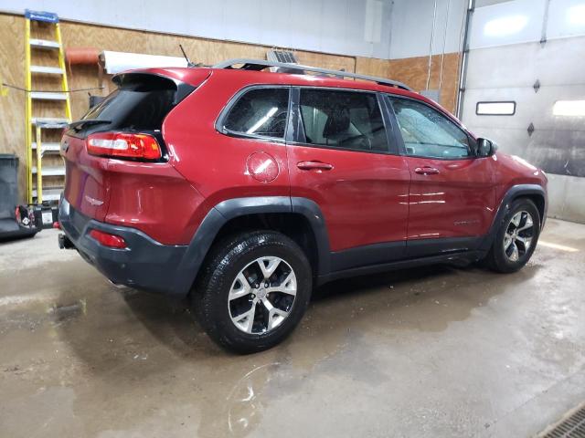 1C4PJMBS3EW132305 - 2014 JEEP CHEROKEE TRAILHAWK BURGUNDY photo 3