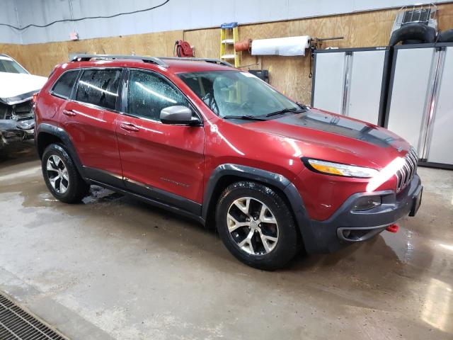 1C4PJMBS3EW132305 - 2014 JEEP CHEROKEE TRAILHAWK BURGUNDY photo 4