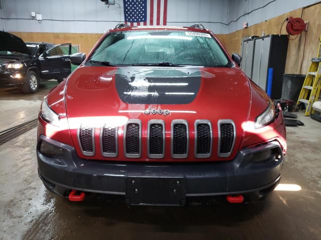 1C4PJMBS3EW132305 - 2014 JEEP CHEROKEE TRAILHAWK BURGUNDY photo 5