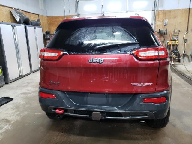 1C4PJMBS3EW132305 - 2014 JEEP CHEROKEE TRAILHAWK BURGUNDY photo 6